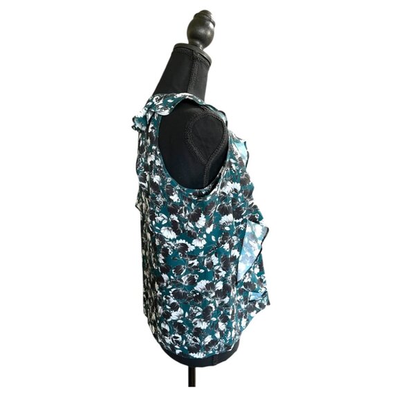 Parker Everglade Phlox Green Floral Blouse (NWT) - Picture 7 of 9